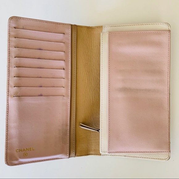 Authentic Chanel Gold Quilted Long Wallet - Picture 5 of 7